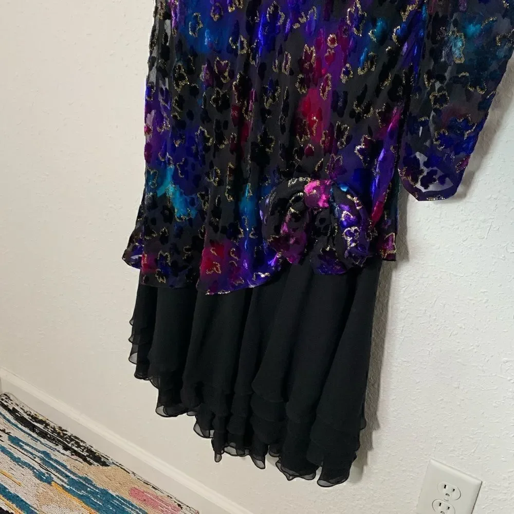 Judy Hornby 1980s multi color formal silk blend - Picture 8 of 10